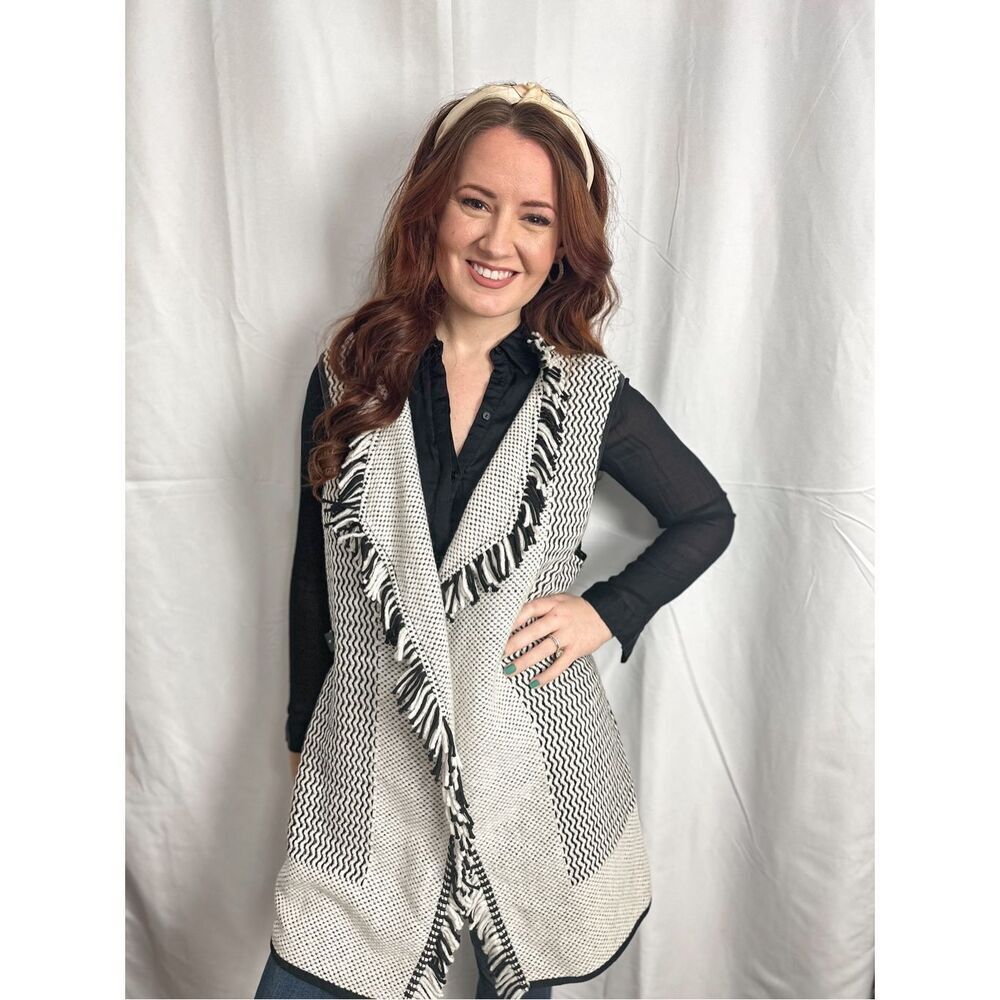 Chico’s Fringe Sweater Vest